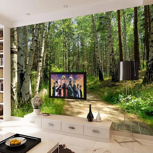 Green Forest Landscapes Mural Wallpaper