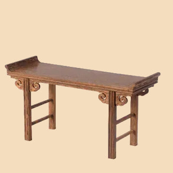 Classical premium redwood display pedestal and altar base, perfect for showcasing Buddha statues, bonsai trees, and vases.