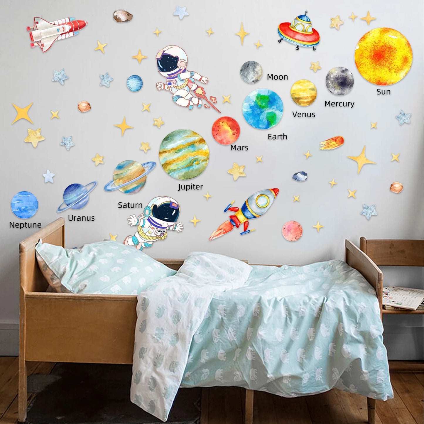 Solar System Kids Room Wall Stickers