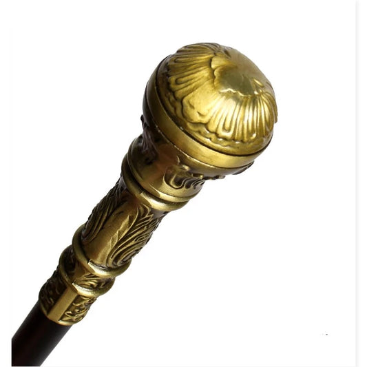 Elegant Bronze Handle Walking Stick