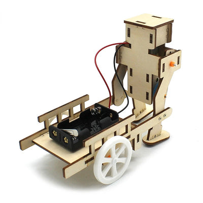Diy Science Toy Robot Pull Cart