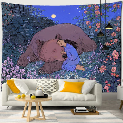 Mysterious Jungle Tapestry Wall Hanging