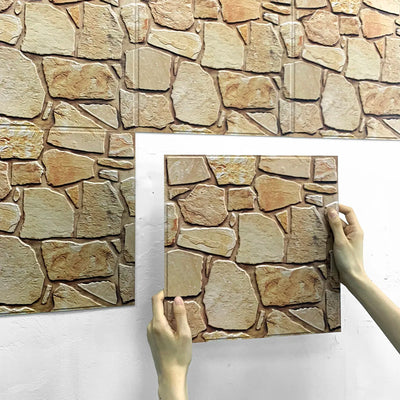 3D Faux Stone  Self-adhesive Wallpaper