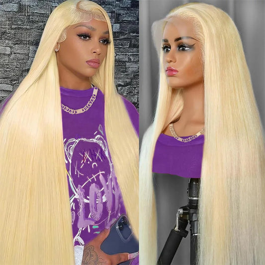 Straight blonde wigs