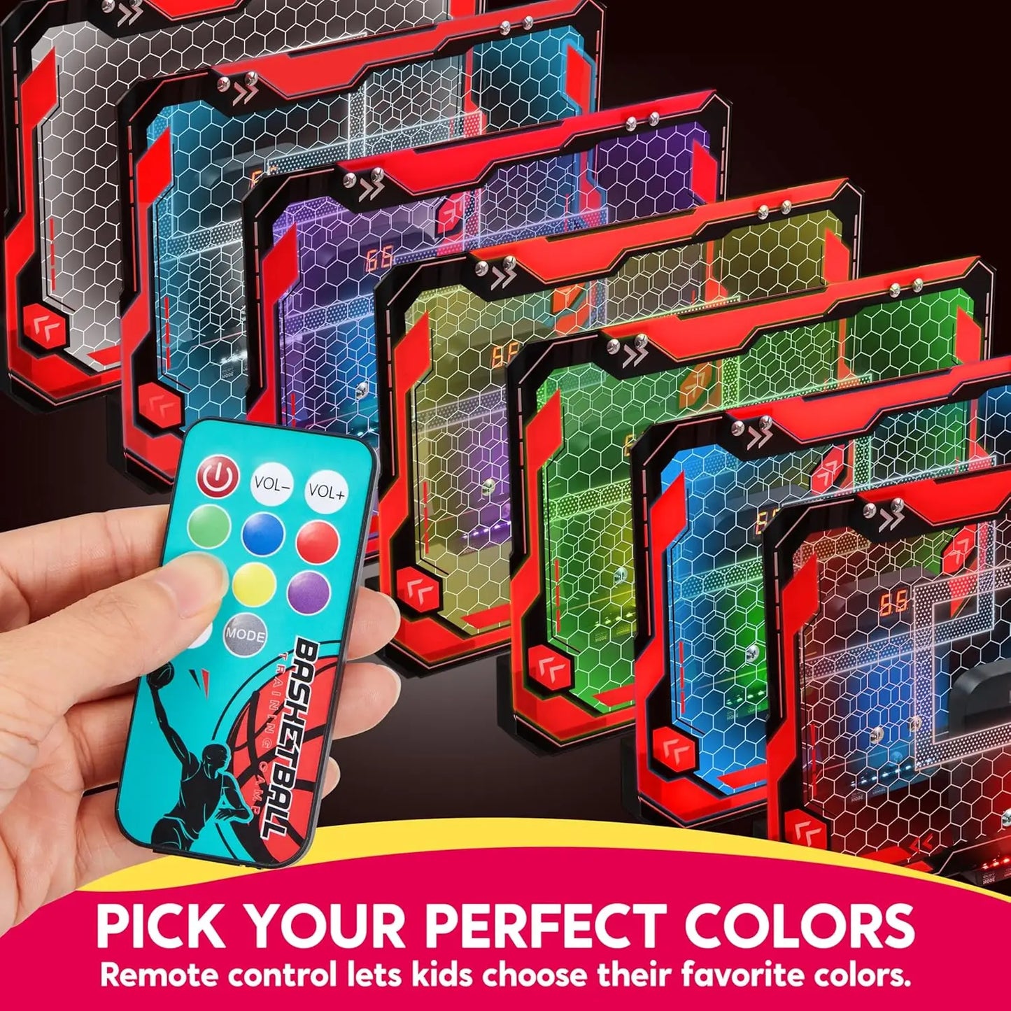 ED mini indoor basketball hoop over the door with 4 balls