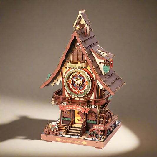 3D Wooden Cuckoo Clock Puzzle Kit