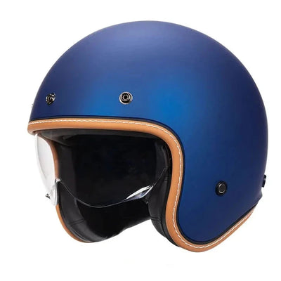 blue helmet motorcycle