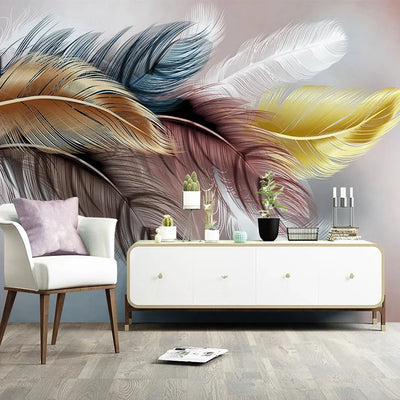 Feather Art Mural Wallpaper