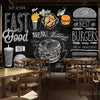 Fast Food Shop Mural Wallpaper