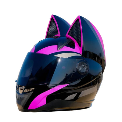 Purple Helmet Motorcycle