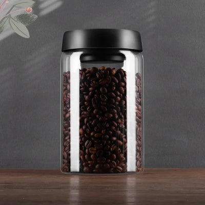 Vacuum coffee bean storage