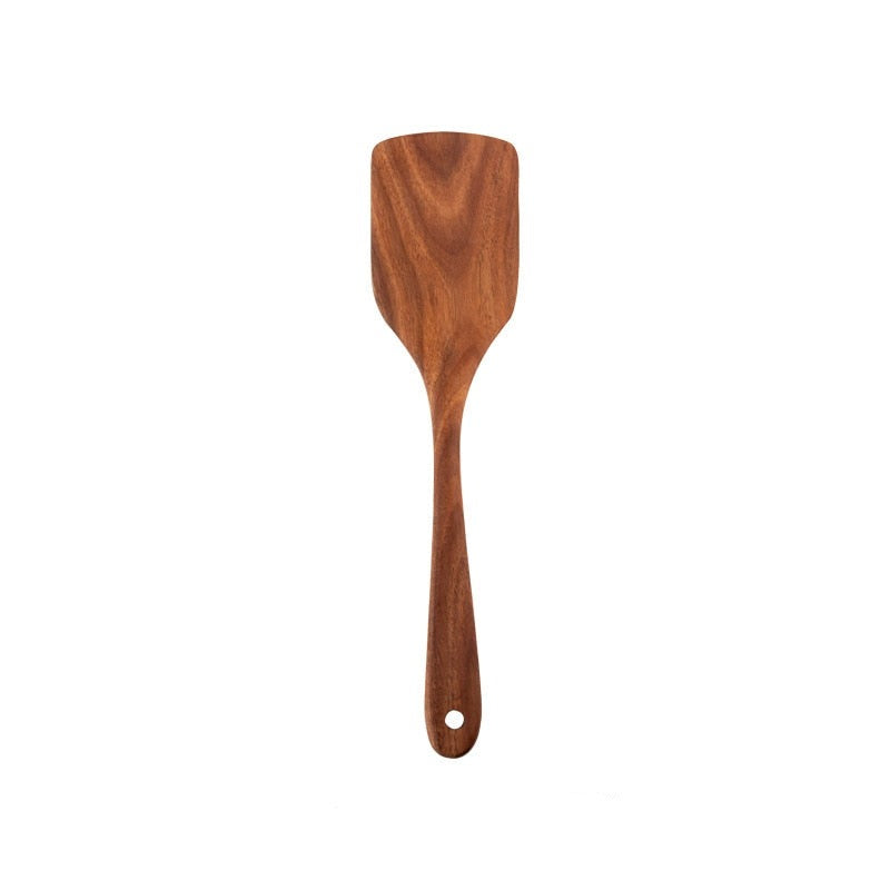 Natural Wooden Spoon Scoop Cooking Tool Set