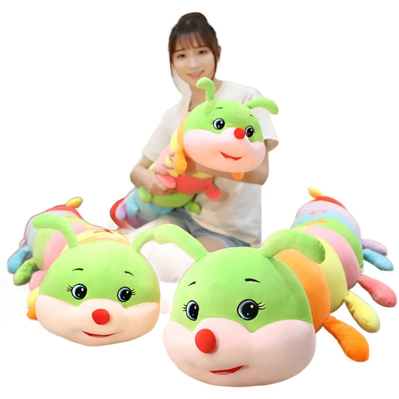 Colorful Giant Caterpillar Plush Toy Pillow