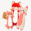 Giant Cat Red Fox Plush Toy Pillow