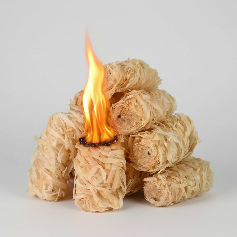 All natural hand woven tumbleweed fire starters for BBQ and campfires