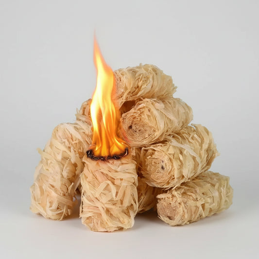 All natural hand woven tumbleweed fire starters for BBQ and campfires