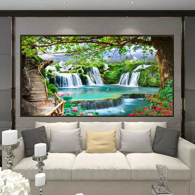 Landscapes Waterfall Nature Mural Wallpaper