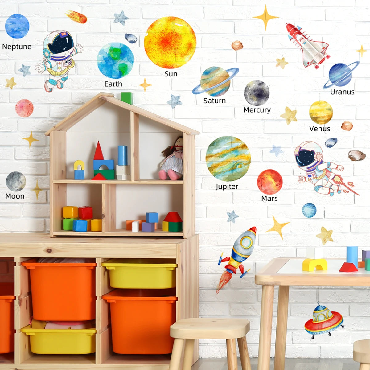 Solar System Kids Room Wall Stickers