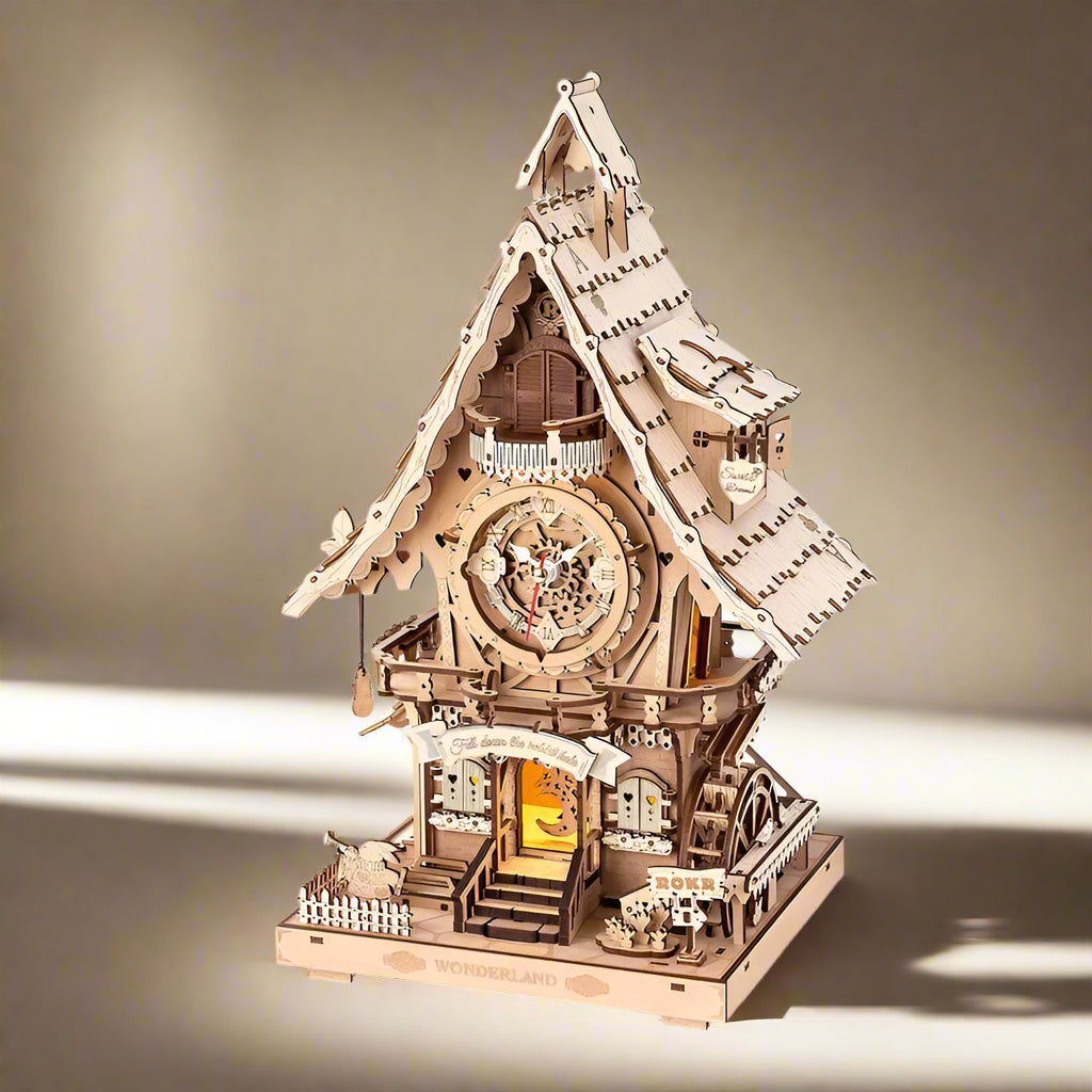 3D Wooden Cuckoo Clock Puzzle Kit