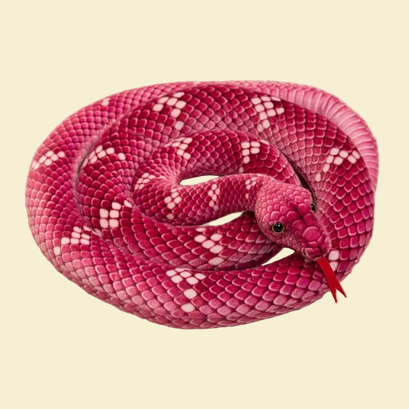 Giant yellow snake plush python stuffed animal made of soft PP cotton, perfect for kids gifts and cute room decor.