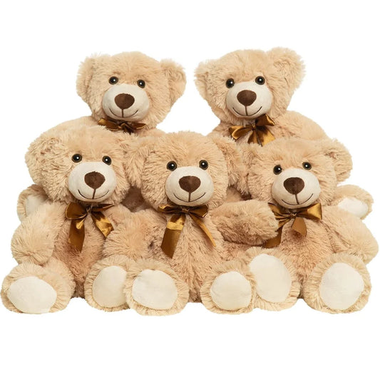 5pcs Bears Stuffed Animals Plush Toys