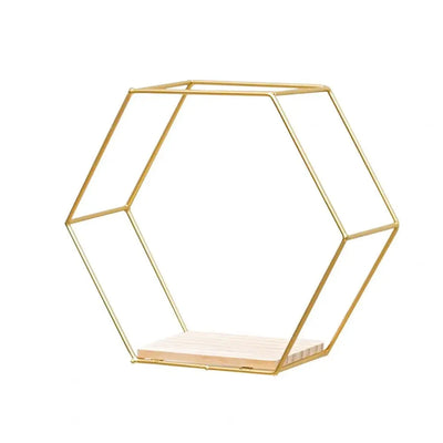 Hexagonal wall shelves shelf