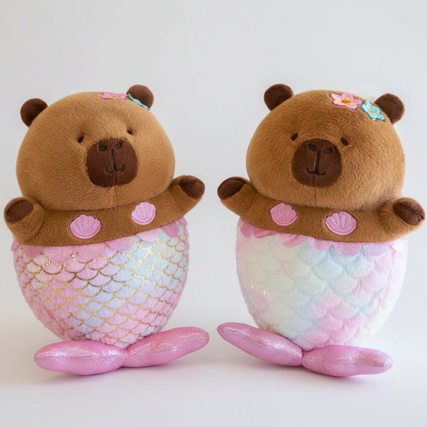 Mermaid Capybara Plush