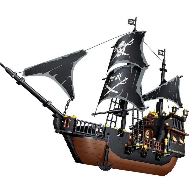 Pirate Ship Black Pearl Building Block