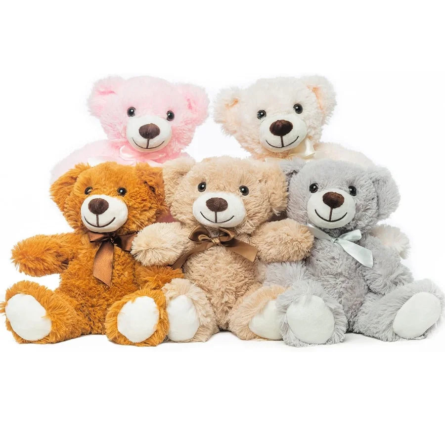 5pcs Bears Stuffed Animals Plush Toys