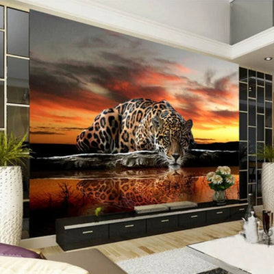 Leopard Mural Wallpaper