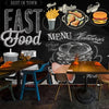 Fast Food Shop Mural Wallpaper