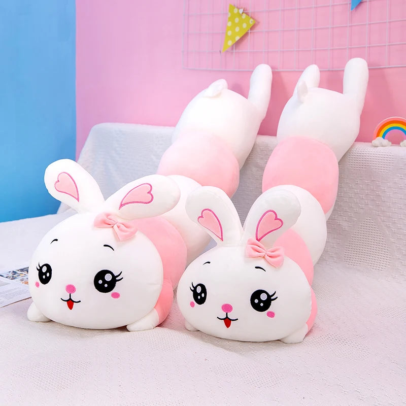 Soft Caterpillar Rabbit Long Pillow