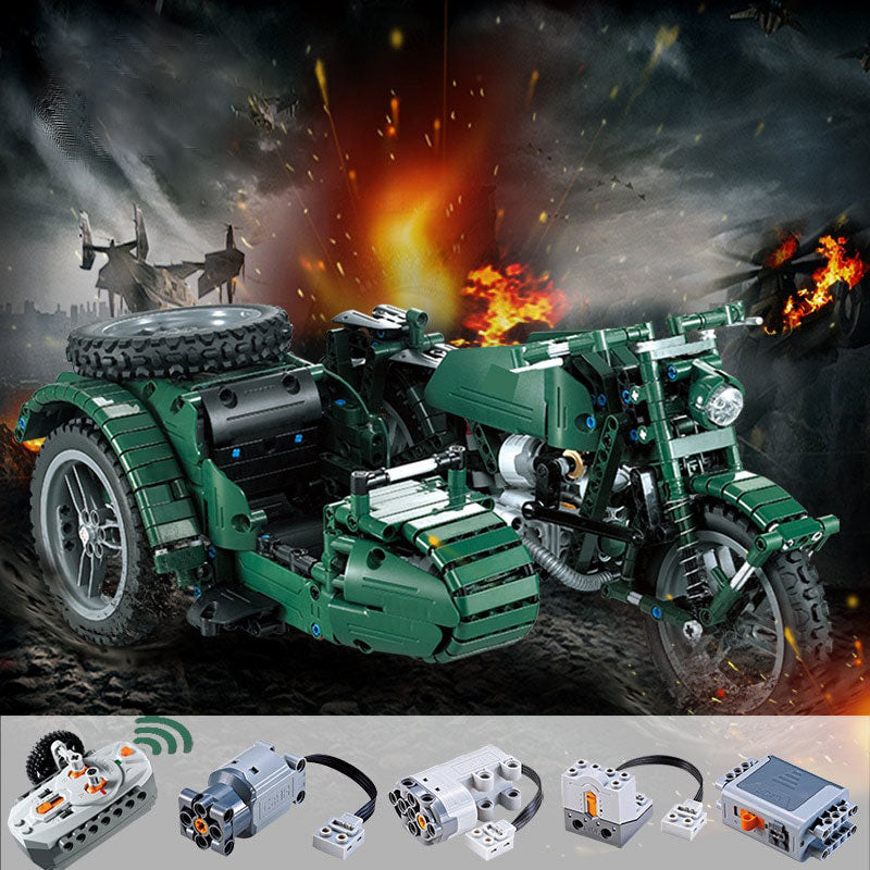 RC Three Wheeled Motorcycles Building Blocks