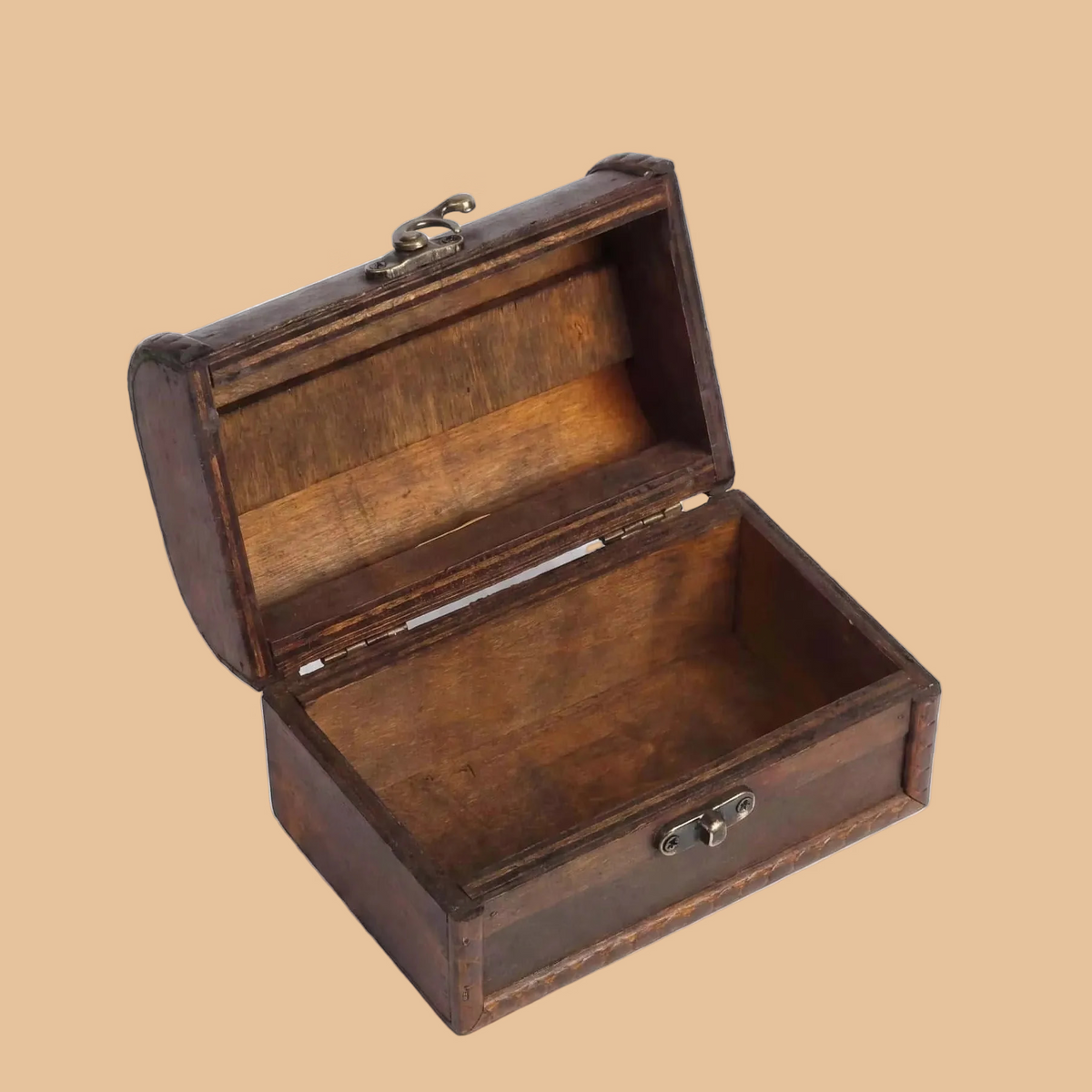 Vintage Wooden Jewelry Box