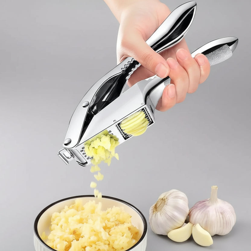  Garlic Press Slicer Stainless Steel 2 in 1 