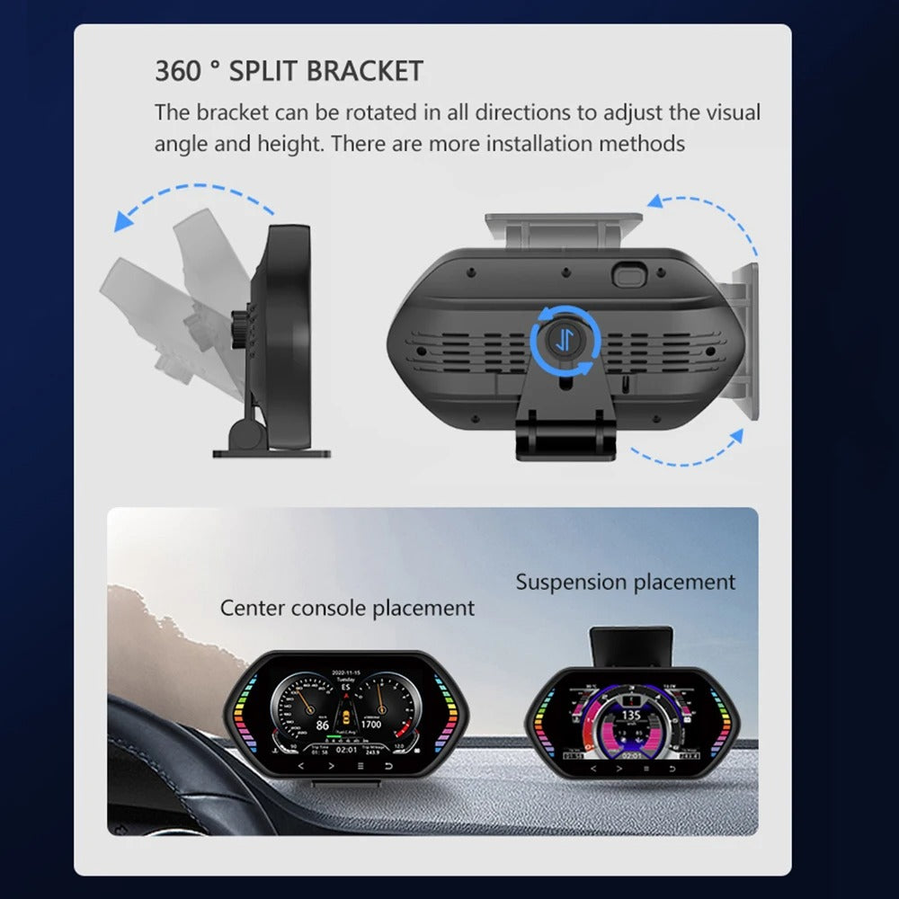 Advanced OBD2 GPS HUD Display - Digital Car Dashboard