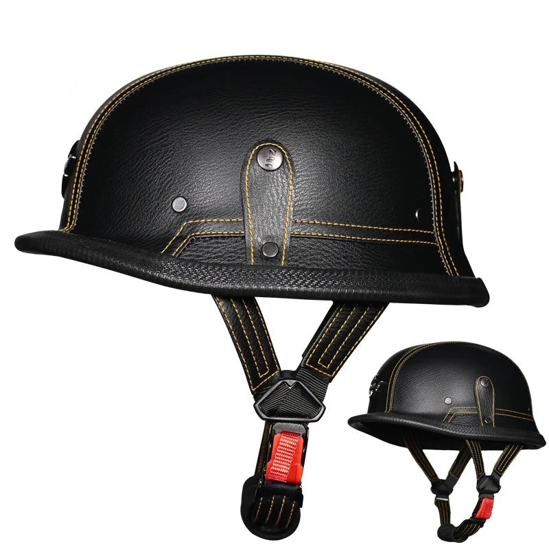Open Face Half Helmet German WWII Style