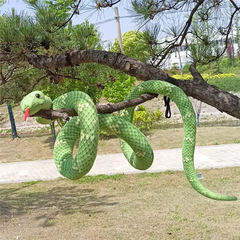 Giant  snake plush python stuffed animal made of soft PP cotton, perfect for kids gifts and cute room decor.