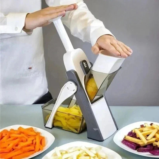 Multi-function mandoline vegetable slicer