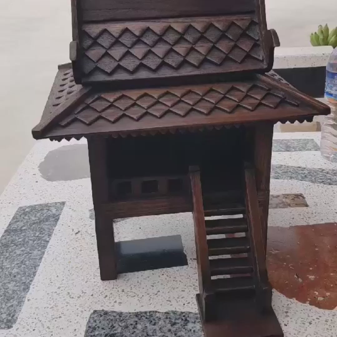 Thai Teak Miniature Spirit House