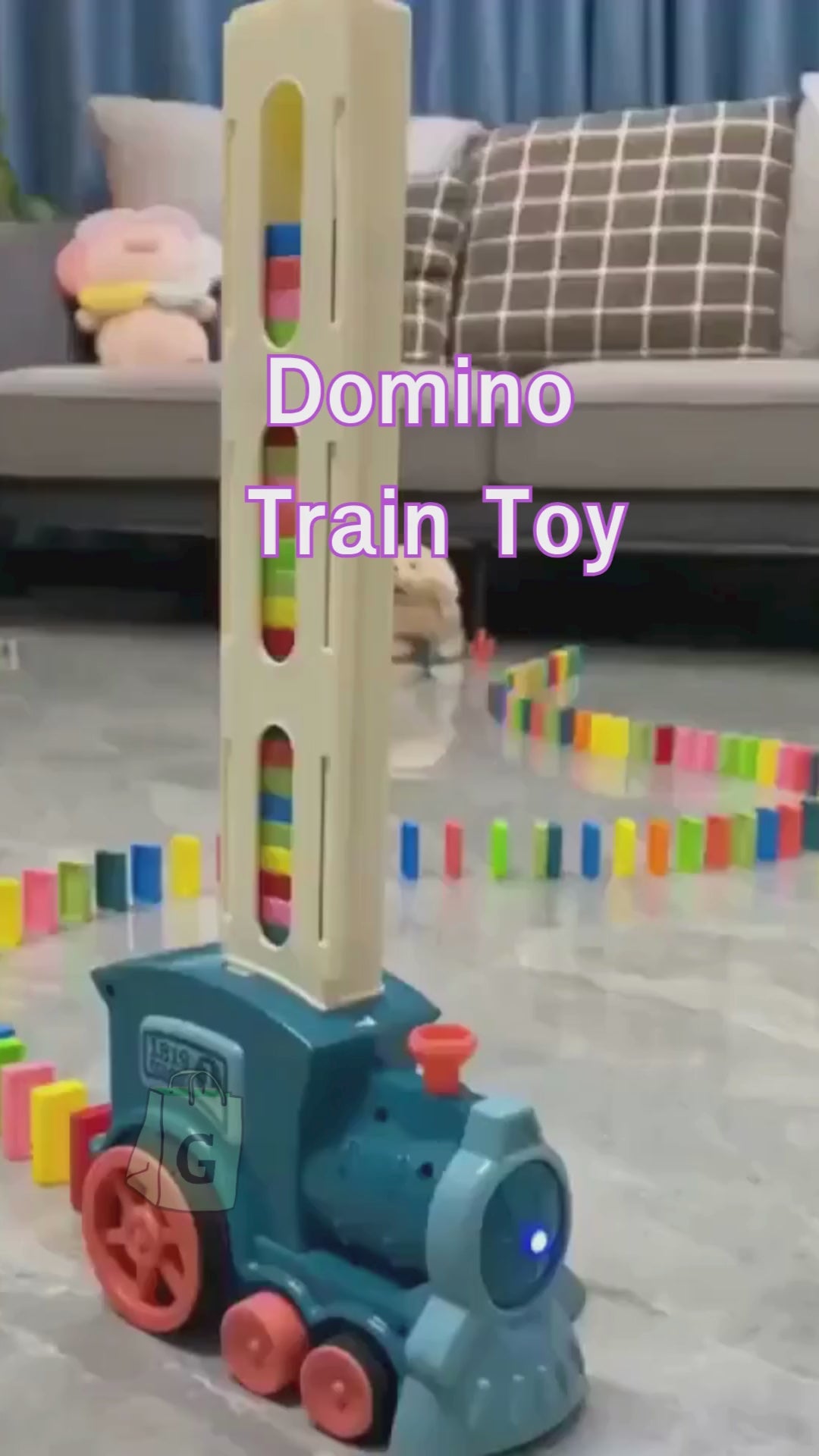 Electric Domino Train Toy