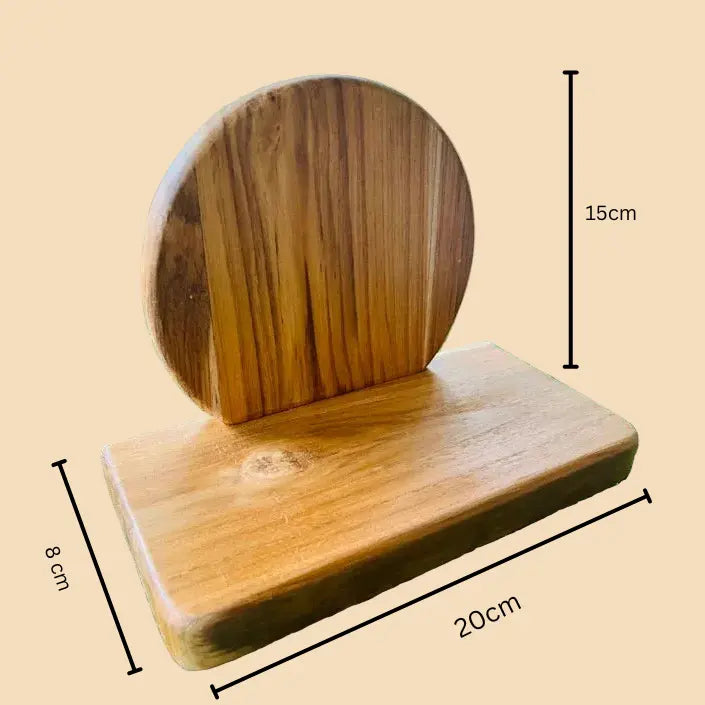 Mini Goldener Teakholz Buddha Altar | Zen Schreibtisch-Displayständer