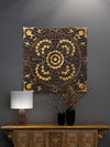 Floral Wood Carving Wall Hanging