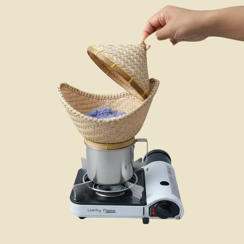 Sticky Rice Machine หวดนึ่งข้าวเหนียว|sticky rice cooker|sticky rice laos|bamboo steamer ...