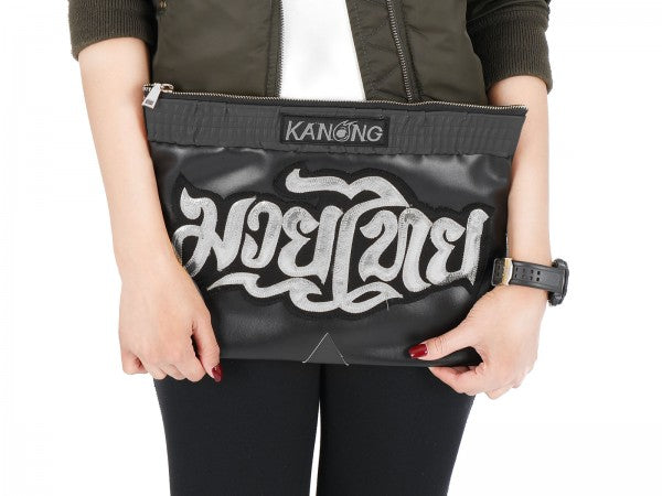 Muay Thai clutch bag Black sliver - Goods Shopi