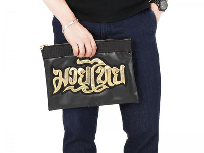 Muay Thai clutch bag Black Gold - Goods Shopi