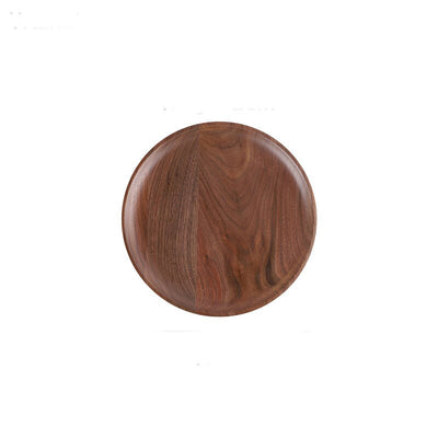 Round Solid Wood Plates