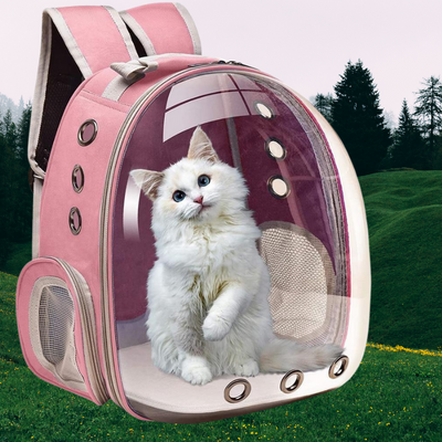 Transparent Pet Cat Carrier Backpack Breathable Travel Bags