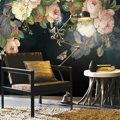 3D Mural Wallpaper Classic Floral Flower - Goods Shopi