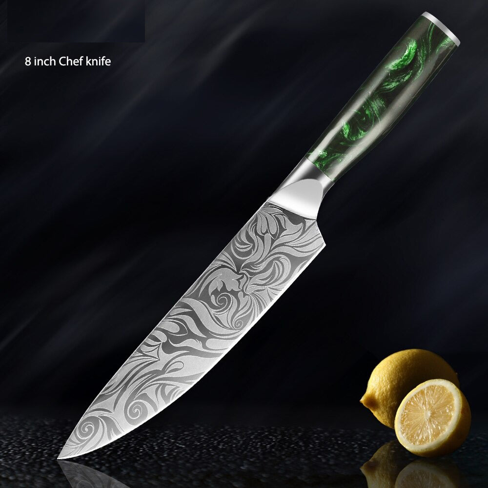 Durable  Stainless Steel Kitchen Knives Sets